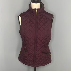 Weatherproof Women’s Purple Zip Vest w/ Pockets Sz S